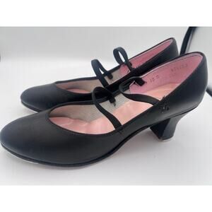 Capezio Women's Black Tap Shoes with Metal Toe and Heel, size 10M